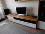 WANDKAST CREME MET HOUT, Ophalen, Zo goed als nieuw, Met lade(s), 25 tot 50 cm