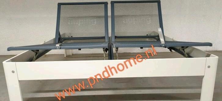 Nette Auping Auronde 180x220 Wit - Verstelbaar, Huis en Inrichting, Slaapkamer | Bedden, Zo goed als nieuw, Tweepersoons, 180 cm
