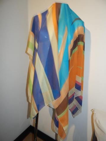 Missoni sport grote zijde shawl kleurrijke banen print ZGAN beschikbaar voor biedingen
