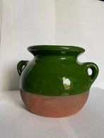 Groene, aardewerk pot., Antiek en Kunst, Ophalen of Verzenden