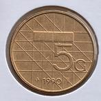 Vijfje van 5 Gulden uit 1990 van Beatrix, Postzegels en Munten, Munten | Nederland, Verzenden, Koningin Beatrix, 5 gulden, Losse munt