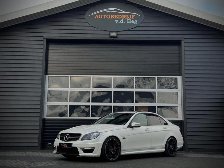 Mercedes-Benz C-klasse AMG c63 wit, Auto's, Mercedes-Benz, Bedrijf, Te koop, C-Klasse, ABS, Achteruitrijcamera, Adaptive Cruise Control