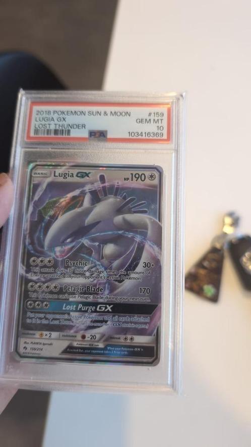 Pokemon Lost Thunder 159 Lugia Gx - GEM MT PSA 10, Hobby en Vrije tijd, Verzamelkaartspellen | Pokémon, Nieuw, Losse kaart, Foil