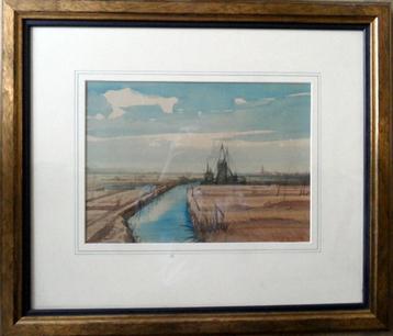 Maarten Jungmann 1877 - 1964, aquarel beschikbaar voor biedingen