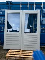 Dubbele openslaande deur hardhout 211,5x188 €800, Ophalen, 120 cm of meer, 200 tot 215 cm, Buitendeur