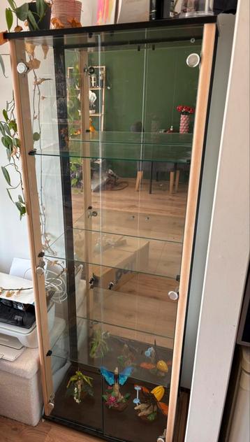 Vitrine kast met spiegel