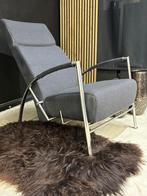 Harvink Club Relax Fauteuil Met Hocker, Ophalen, 75 tot 100 cm, Zo goed als nieuw, Metaal