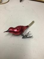 Antiek Glazen Vogeltje met Clip, Ophalen of Verzenden, Zo goed als nieuw