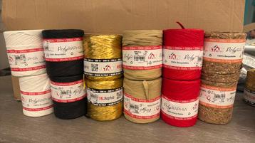 Raffia lint veel kleuren per rol 200 meter beschikbaar voor biedingen
