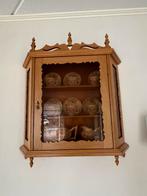 Echt eiken hang servieskast helemaal handwerk, Ophalen, Zo goed als nieuw, 25 tot 50 cm, 150 tot 200 cm