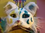 Witte kat Therian masker, Ophalen of Verzenden, Zo goed als nieuw, Overige typen