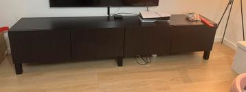 IKEA Besta zwarte tv-meubel kasten – 2 stuks voor €80,- - afbeelding 4