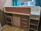 Halfhoogslaper met bureau., Huis en Inrichting, Slaapkamer | Bedden, Ophalen, Eenpersoons, Zo goed als nieuw, 200 cm