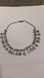 Ketting Aurora boreoalis kristal vintage, Sieraden, Tassen en Uiterlijk, Antieke sieraden, Ophalen of Verzenden, Overige materialen