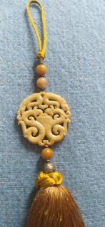Vintage Chinese talisman jade geluk voorspoed bescherming, Ophalen of Verzenden