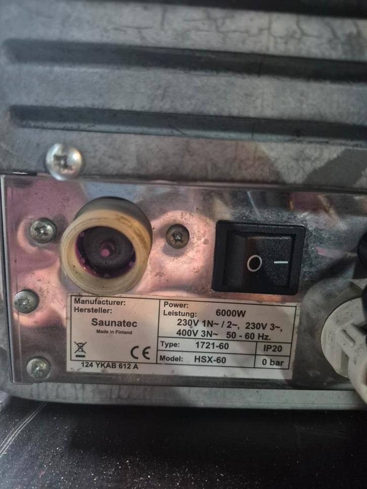 Helo Saunatec HSX-60 Stoomgenerator - Weinig Gebruikt, Sport en Fitness, Sauna, Zo goed als nieuw, Onderdelen, Fins of Traditioneel