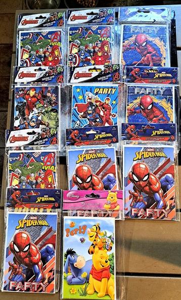 Uitnodigingen Marvel's Spiderman Party 11x5 stuks		Nieuw		 beschikbaar voor biedingen