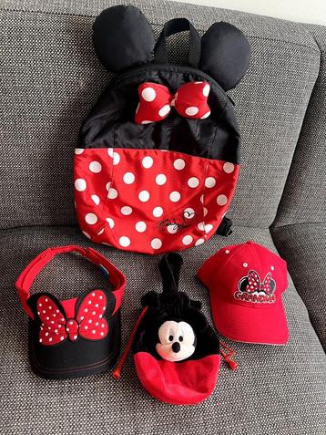 Disney petten rugtas en tasje Mickey Minnie Mouse style beschikbaar voor biedingen