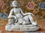 Mooi antiek Chinees porselein beeldje van een sjamaan., Antiek en Kunst, Ophalen of Verzenden