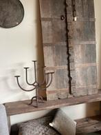 Metalen kandelaar aura Peeperkorn marrakech 5arm landelijk, Nieuw, Ophalen of Verzenden, Metaal, Kandelaar