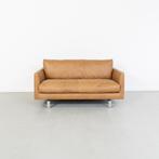 1x Montis Axel Bank 2,5-zits/159cm Buffaloleder - Cognac, Metaal, Overige maten, 150 tot 200 cm, 75 tot 100 cm