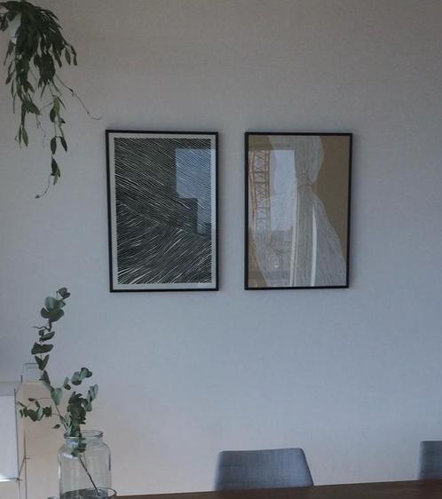 2 Poster Club posters schilderijen scandinavisch abstract, Antiek en Kunst, Kunst | Schilderijen | Modern, Ophalen of Verzenden