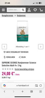 Konijnenvoer 18 kg en -hok, Dieren en Toebehoren, Dierenvoeding, Ophalen, Knaagdier of Konijn
