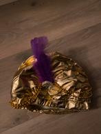 Gouden sultan  Aladdin Hoed met Veer, Carnaval, Nieuw, Overige maten, Ophalen of Verzenden