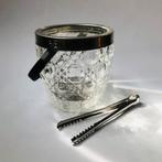 Ice bucket van glas, vintage, jaren ‘50, Ophalen of Verzenden