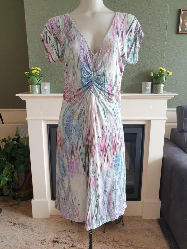 Tramontana mint paarse jurk M 38 40 jurkje Gratis Verzenden, Kleding | Dames, Jurken, Zo goed als nieuw, Maat 38/40 (M), Groen