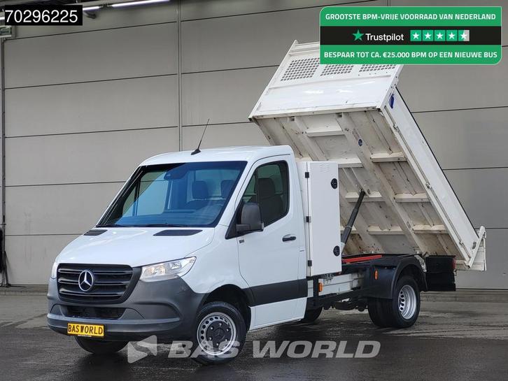 Mercedes Sprinter 516 CDI Kipper met Kist Dubbellucht 3,5t T, Auto's, Bestelauto's, Bedrijf, Te koop, Airconditioning, Centrale vergrendeling