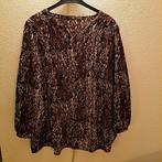Blouse met print in bruin & zwart van Paprika, mt 6, Ophalen of Verzenden, Zo goed als nieuw, Paprika, Blouse of Tuniek