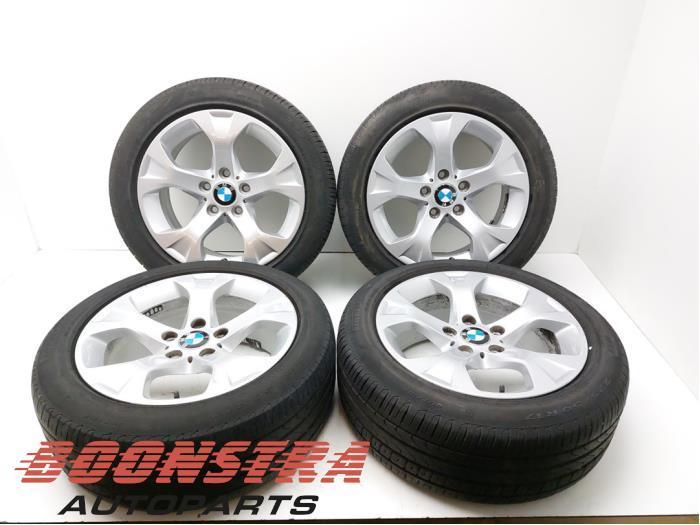 Velgen set + banden van een BMW X1, Auto-onderdelen, Banden en Velgen, Personenwagen, Gebruikt, 3 maanden garantie, Ophalen of Verzenden