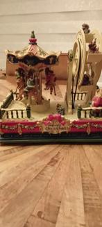 Vintage kerst draaimolen met rad, Antiek en Kunst, Ophalen of Verzenden