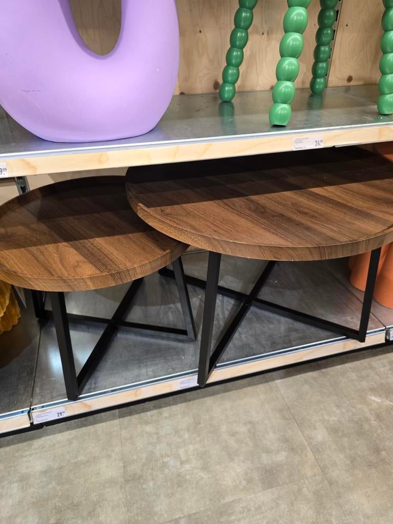 Xenos Salontafel/Bijzettafel Set - Nieuw!, Huis en Inrichting, Tafels | Salontafels, Ophalen, 50 tot 100 cm, Overige materialen