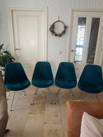 Groene velvet eetkamer stoelen, Ophalen, Zo goed als nieuw, Vier, Modern
