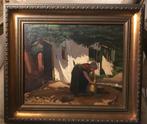 Alexander van Zon, boerin voor witte boerderij, Antiek en Kunst, Kunst | Schilderijen | Klassiek, Verzenden