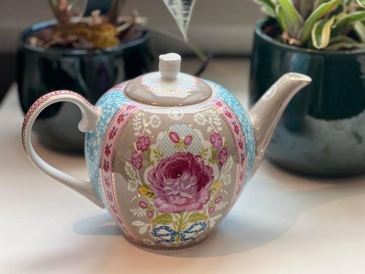 PIP studio Theepot met Rozen Motief, Huis en Inrichting, Keuken | Keukenbenodigdheden, Zo goed als nieuw, Ophalen of Verzenden