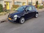 Fiat 500 1.2 lounge bj 2011 Zwart panoramadak, Auto's, Fiat, 1242 cc, 4 cilinders, 840 kg, Zwart