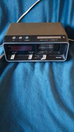 Vintage Philips Wekkerradio Jaren 70, Audio, Tv en Foto, Radio's, Ophalen of Verzenden, Gebruikt, Radio