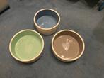 Set van 3 voerbakjes - voor kat/hond, Dieren en Toebehoren, Ophalen of Verzenden, Gebruikt