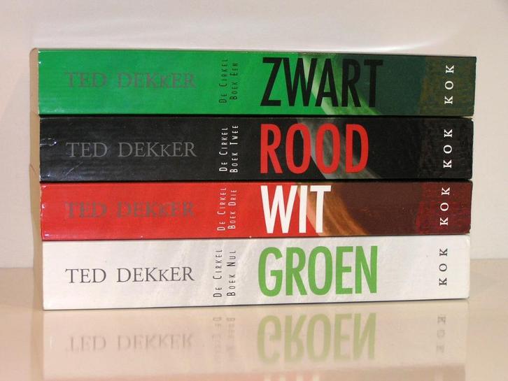 Ted Dekker - Zwart - Rood - Wit - Groen (christelijke serie), Boeken, Romans, Zo goed als nieuw, Nederland, Ophalen of Verzenden