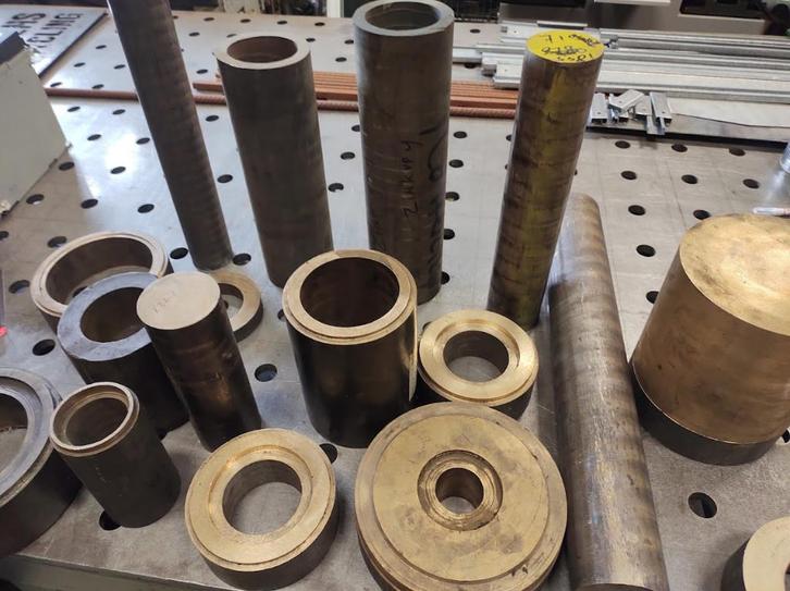 Brons rondstaf staf lagerbrons bussen holle buis, Doe-het-zelf en Verbouw, Metalen, Nieuw, Koper of Messing, Ophalen of Verzenden