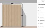 IKEA PAX kledingkast 200x58x236 hasvik gelazuurd eikeneffect, Gebruikt, 200 cm of meer, Ophalen of Verzenden, 200 cm of meer