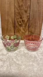 IKEA, 2 vintage schaaltjes Vereco France, Huis en Inrichting, Keuken | Servies, Ophalen of Verzenden, Overige stijlen, Glas, Schaal of Schalen