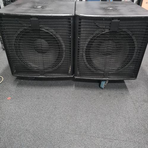 HK LINEAR 3 18 inch subs, Audio, Tv en Foto, Luidsprekers, Gebruikt, Subwoofer, 120 watt of meer, Overige merken, Ophalen