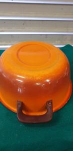 emaille pan oranje met kunststof grepen ovaal, Ophalen of Verzenden, 'T Olde Gre-j, Info@toldegrej.nl, Endepoelstraat 20f Didam