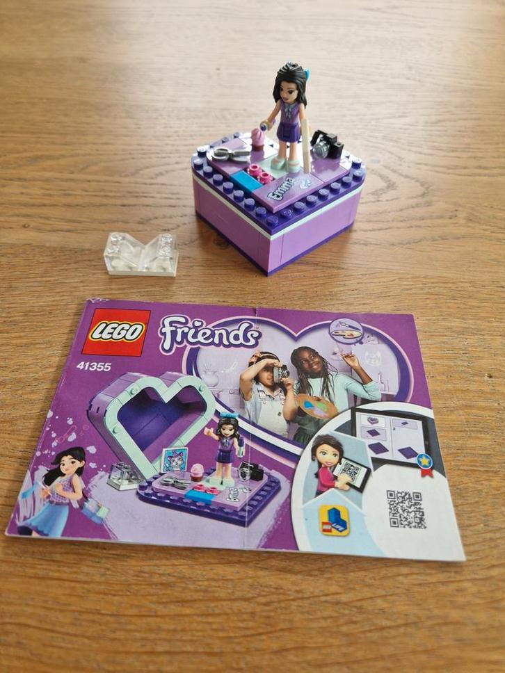 LEGO Friends 41355, Emma's Hartvormige Doos, Kinderen en Baby's, Speelgoed | Duplo en Lego, Gebruikt, Lego, Complete set, Ophalen of Verzenden