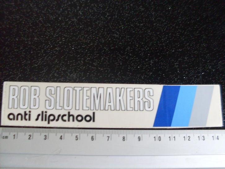 ruit sticker Rob Slotemakers anti slipschool logo, Verzamelen, Stickers, Zo goed als nieuw, Bedrijf of Vereniging, Verzenden