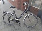 Gazelle Funete zwarte dames 57 cm 28 inch, in zeer goede sta, Ophalen, Gebruikt, Versnellingen, 56 cm of meer